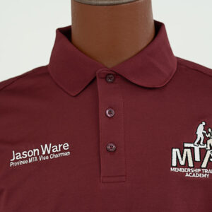 Crimson Polo with MTA Logo